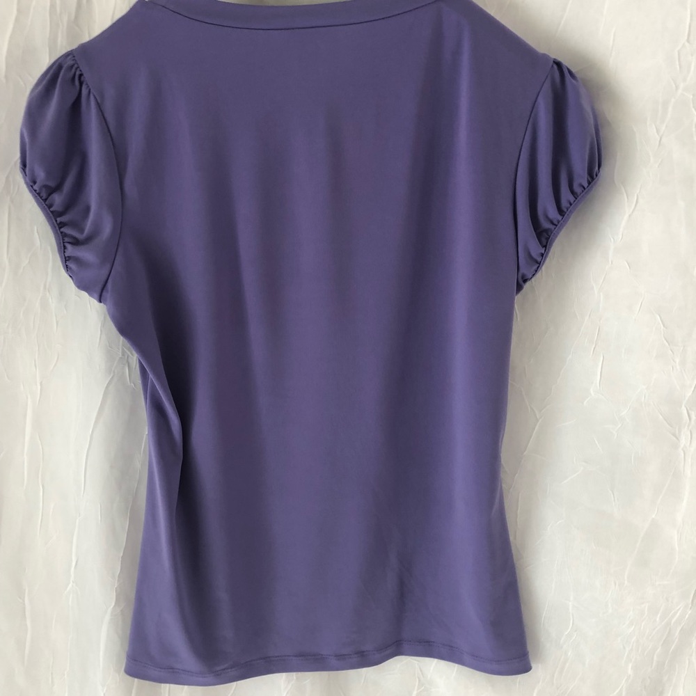 ✨EUC Women’s Purple Worthington Stretch Top 🌺 - Picture 3 of 7
